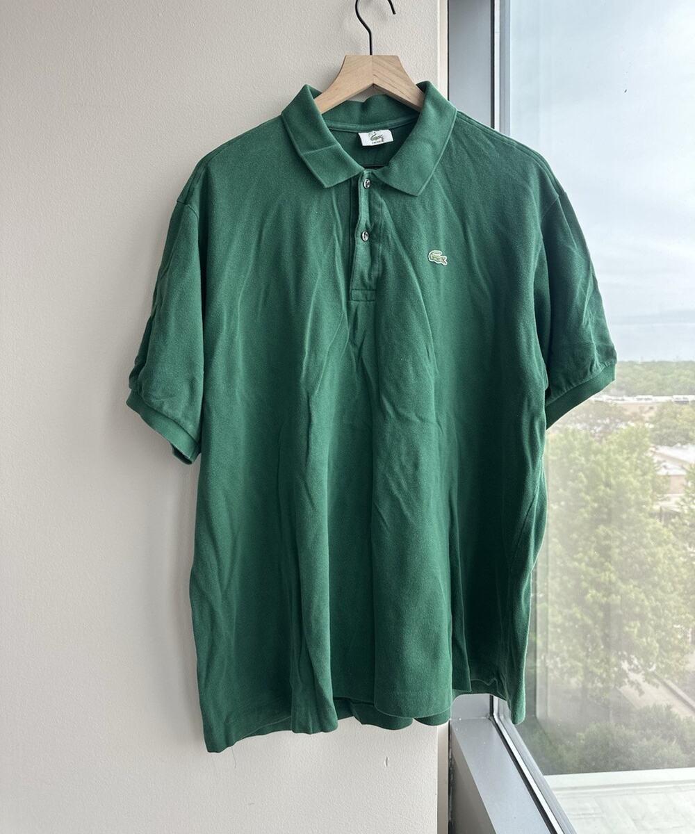 Lacoste Polo Men's Green Short Sleeve Cotton Knit Size 8
